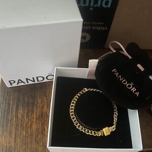 Pandora Cuban Gold Bracelet